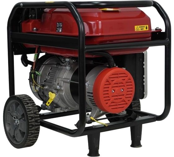 Бензиновый генератор Loncin GH6500-2 на колесах фото