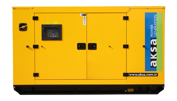 Дизельный генератор Aksa APD275A в кожухе с АВР фото