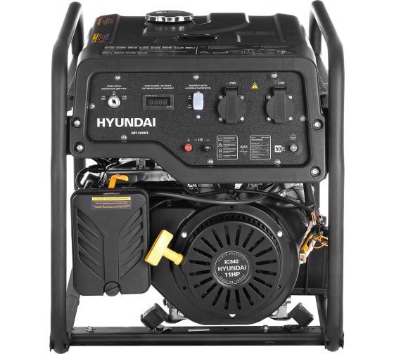Бензиновый генератор Hyundai HHY 5020FE портативный фото