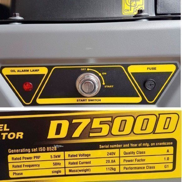 Дизельный генератор Loncin LCD7500D 54152 для газового котла фото