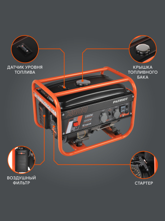 Бензиновый генератор PATRIOT GRS 2500 фото