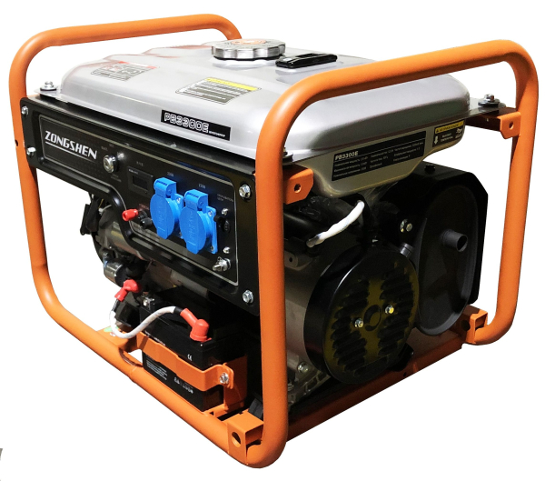 Бензиновый генератор Zongshen PB 3300 E портативный фото