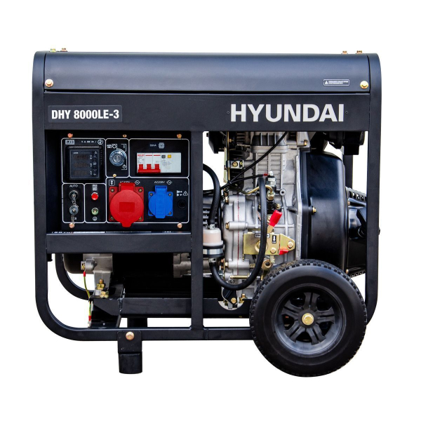 Дизельный генератор Hyundai DHY 8000LE-3  фото