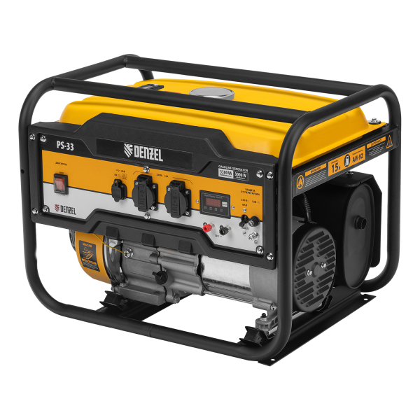 Бензиновый генератор DENZEL PS 33 для дома фото