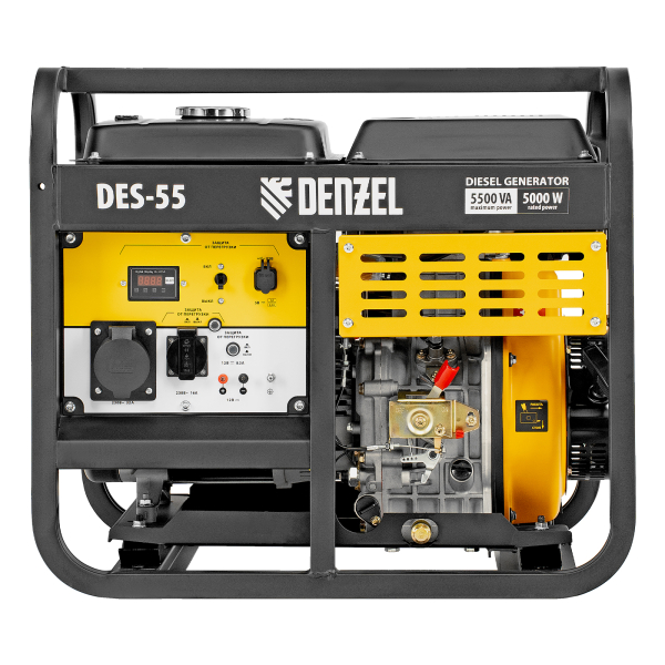 Дизельный генератор DENZEL DES-55 94413 для гаража фото