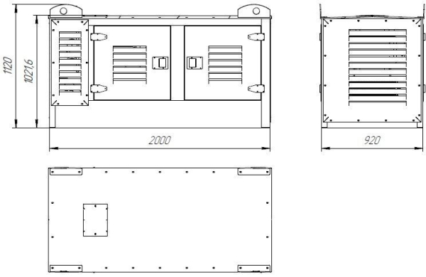 Дизельный генератор ТСС АД-7С-Т400-1РКМ18 026600 бесшумный фото
