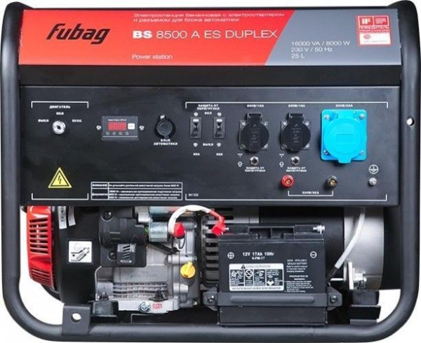 Бензиновый генератор Fubag BS 8500 A ES Duplex стационарный фото