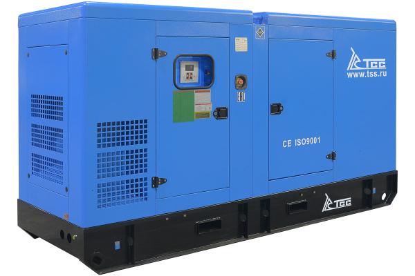 Дизельный генератор ТСС ЭД-150-Т400 с АВР в шумозащитном кожухе на прицепе 025140 фото