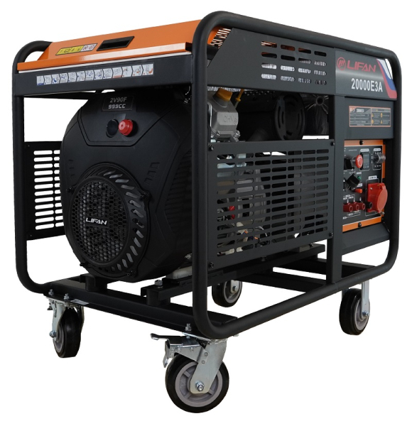 Бензиновый генератор Lifan 20000E3A портативный фото