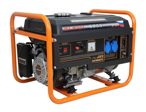 Бензиновый генератор Lifan 3 GF-6 (LF3500) на колесах фото