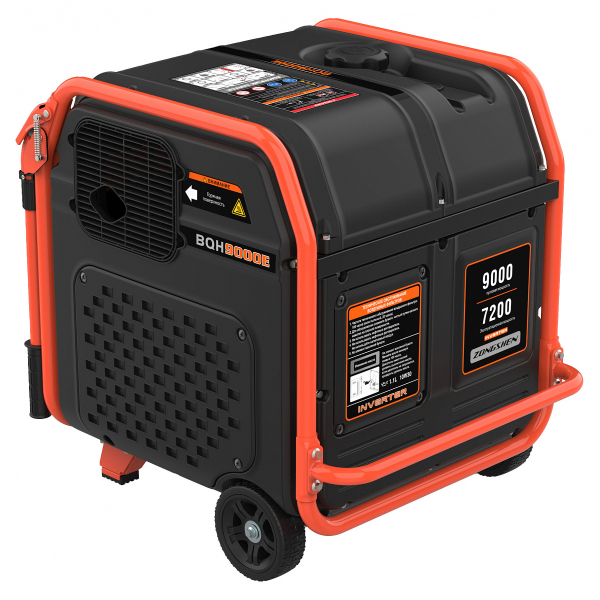 Бензиновый инверторный генератор Zongshen BQH 9000 E 2-х тактный фото