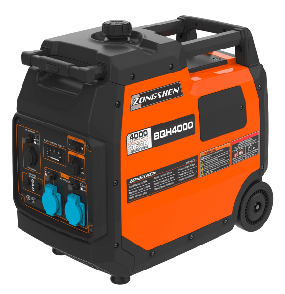 Бензиновый инверторный генератор Zongshen BQH 4000 E для дома фото