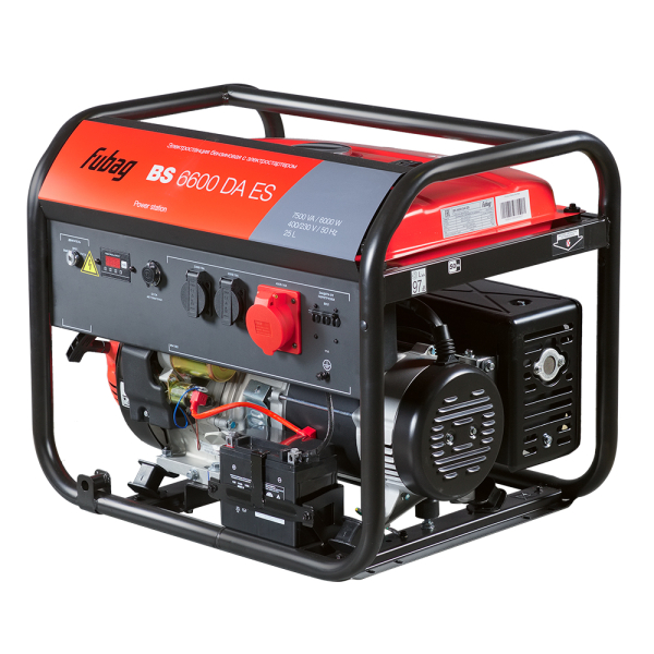 Бензиновый генератор Fubag BS 6600 DA ES портативный фото