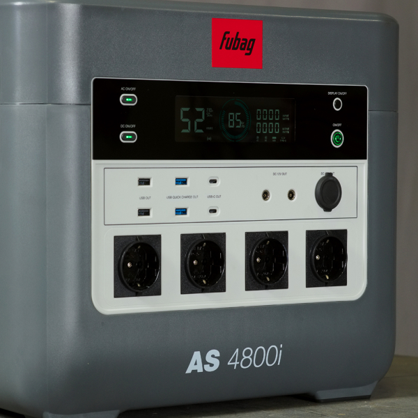 Портативная электростанция Fubag AS 4800i (аккумулятор LiFePO4) 2-х тактный фото