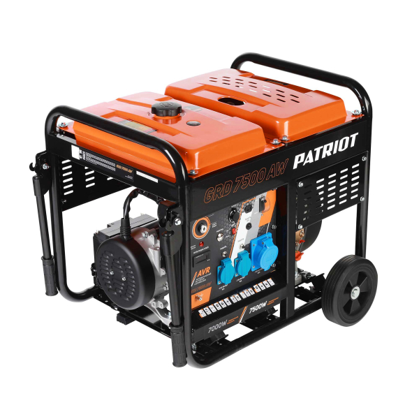 Дизельный генератор PATRIOT GRD 7500 AW 472702275 на колесах фото