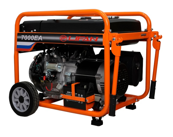 Бензиновый генератор Lifan 6 GF-5A (7000EA) портативный фото