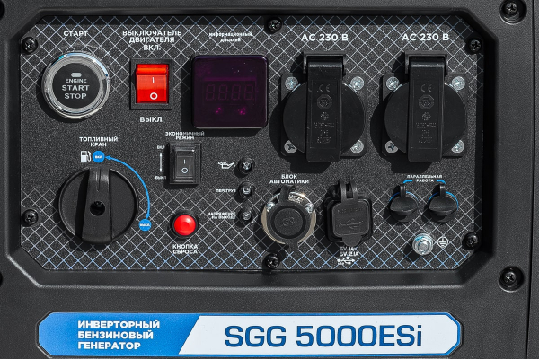Бензиновый инверторный генератор ТСС SGG 5000ESi бесшумный фото