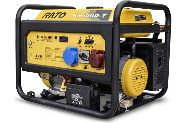 Бензиновый генератор RATO R8500D-T + колесный комплект портативный фото