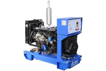 Дизельный генератор ТСС ЭД-16-Т400 в погодозащитном кожухе на прицепе фото