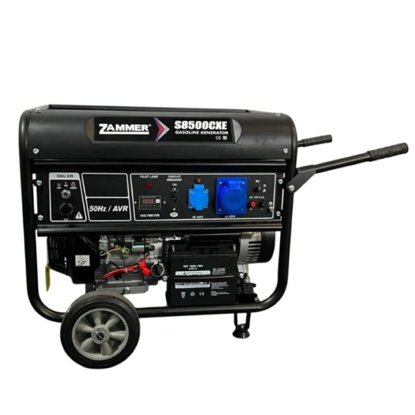 Бензиновый генератор Zammer S8500CXE портативный фото