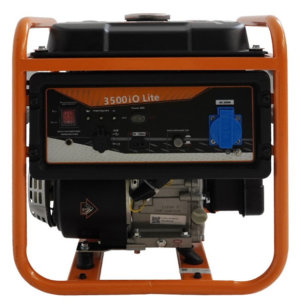 Бензиновый инверторный генератор Lifan 3500IO Lite на колесах фото