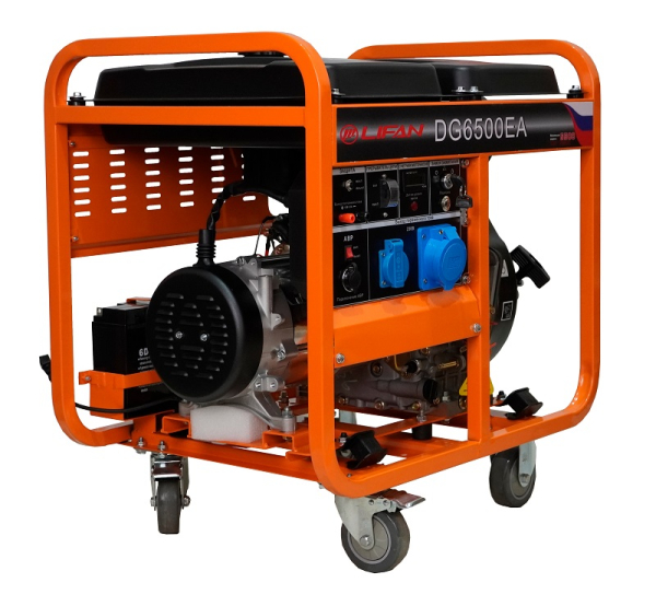 Дизельный генератор Lifan DG6500EA 00157306 2-х тактный фото