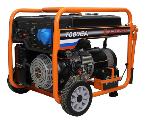 Бензиновый генератор Lifan 6 GF-5A (7000EA) портативный фото