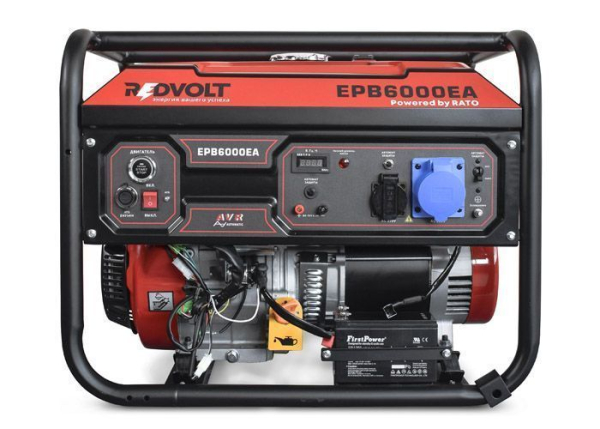 Бензиновый генератор REDVOLT EPB6000EA 4-х тактный Бензиновый генератор REDVOLT EPB6000EA 4-х тактный фото