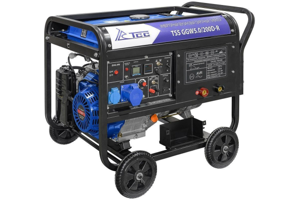 Бензиновый сварочный генератор ТСС GGW 5.0/200D-R портативный фото