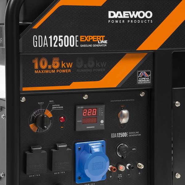 Бензиновый генератор DAEWOO GDA 12500E фото