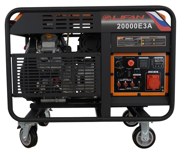 Бензиновый генератор Lifan 20000E3A переносной фото