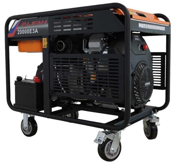 Бензиновый генератор Lifan 20000E3A портативный фото