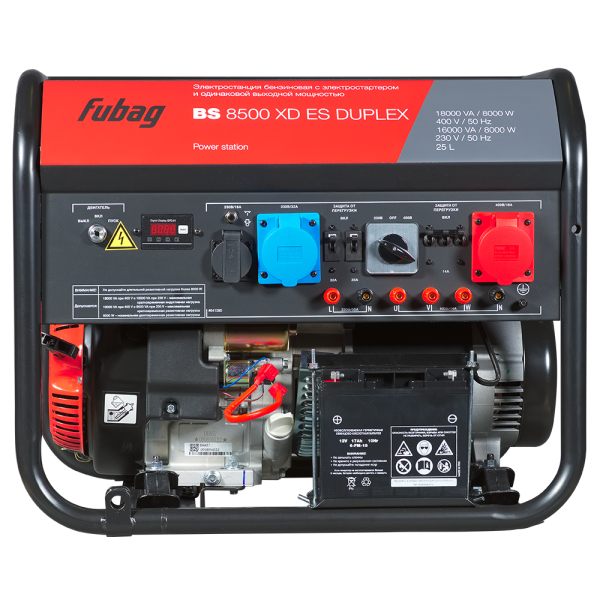 Бензиновый генератор Fubag BS 8500 XD ES DUPLEX фото