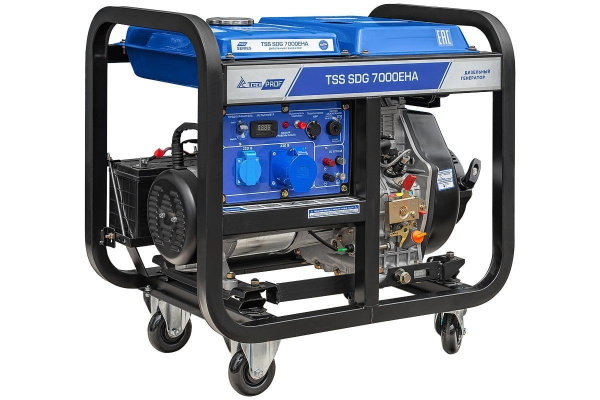 Дизельный генератор ТСС SDG 7000EHA 100033 стационарный фото