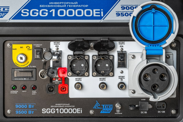 Бензиновый инверторный генератор ТСС SGG 10000Ei для дома фото