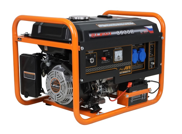 Бензиновый генератор Lifan 3 GF-7 (LF3500E) на колесах фото