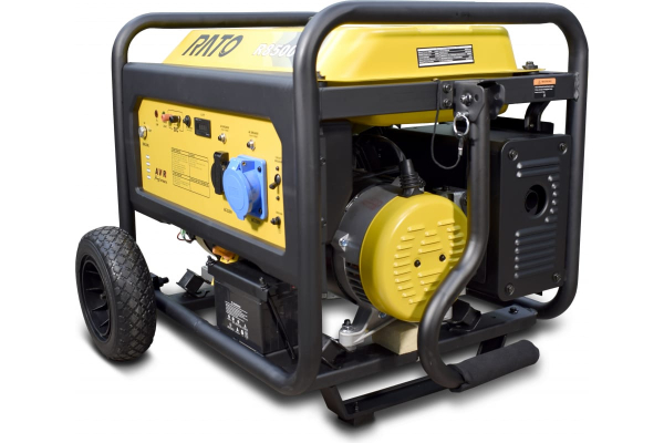 Бензиновый генератор RATO R8500D электростартер + колесный комплект портативный фото