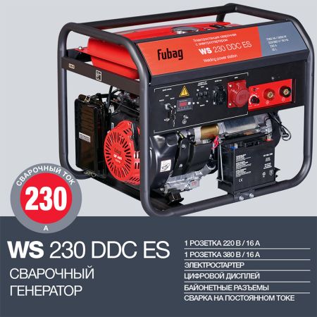 Бензиновый генератор Fubag WS 230 DDC ES фото
