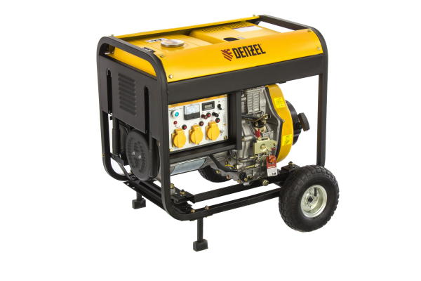 Дизельный генератор DENZEL DD6300Е 94657 для гаража фото