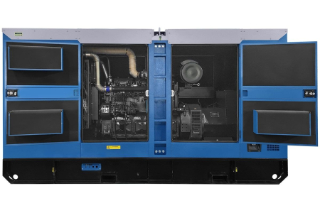 Дизельный генератор ТСС ЭД-200-Т400 в шумозащитном кожухе на прицепе фото