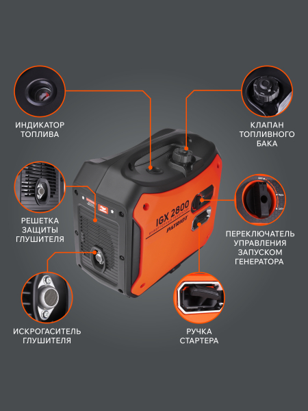 Бензиновый инверторный генератор PATRIOT iGX 2800 фото