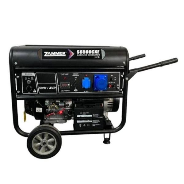 Бензиновый генератор Zammer S6500CXE для дачи фото