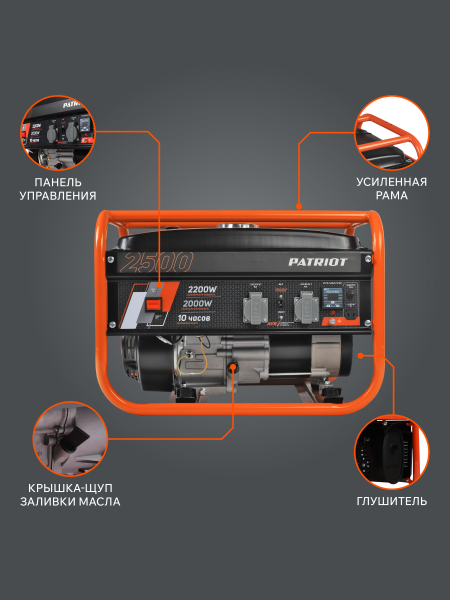 Бензиновый генератор PATRIOT GRS 2500 фото