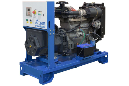 Дизельный генератор ТСС ЭД-30-Т400 с АВР в погодозащитном кожухе на прицепе фото
