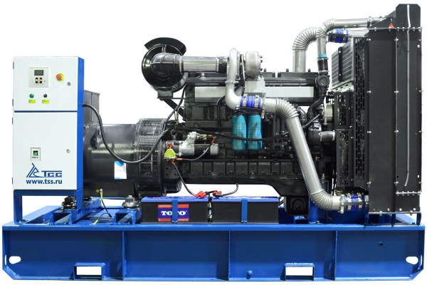 Дизельный генератор ТСС АД-250С-Т400 в погодозащитном кожухе 025284 промышленный фото