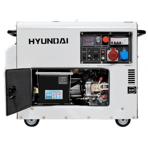 Дизельный генератор Hyundai DHY 8000SE-3  фото