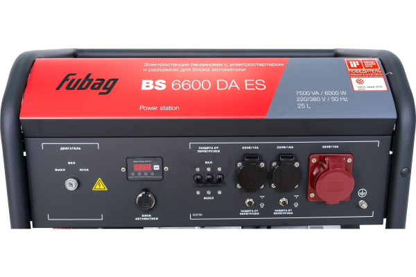 Бензиновый генератор Fubag BS 6600 DA ES для дома Бензиновый генератор Fubag BS 6600 DA ES для дома фото