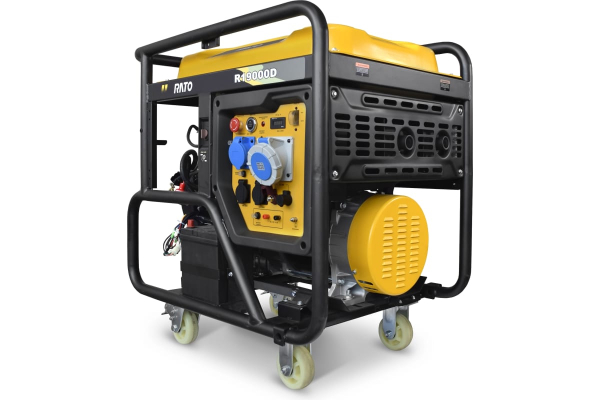 Бензиновый генератор RATO R19000D электростартер + колесный комплект фото