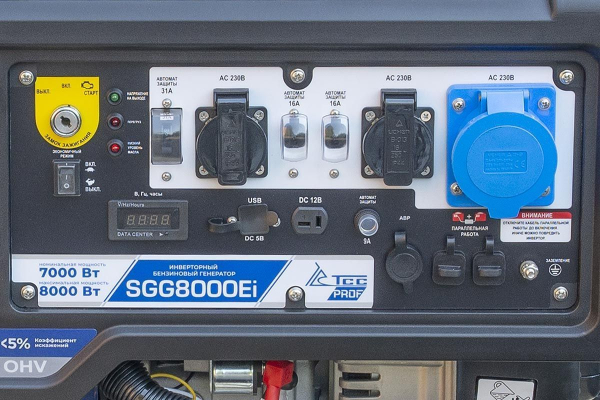 Бензиновый инверторный генератор ТСС SGG 8000Ei с блоком АВР Бензиновый инверторный генератор ТСС SGG 8000Ei с блоком АВР фото