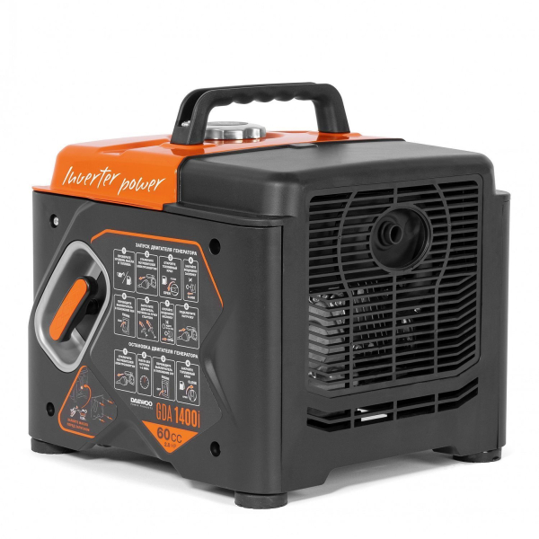 Бензиновый инверторный генератор DAEWOO GDA 1400i на колесах фото